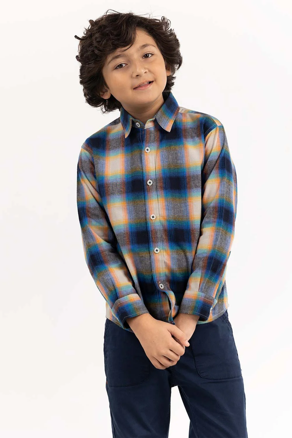 Junior Boy Multi Casual Shirt - Image 3