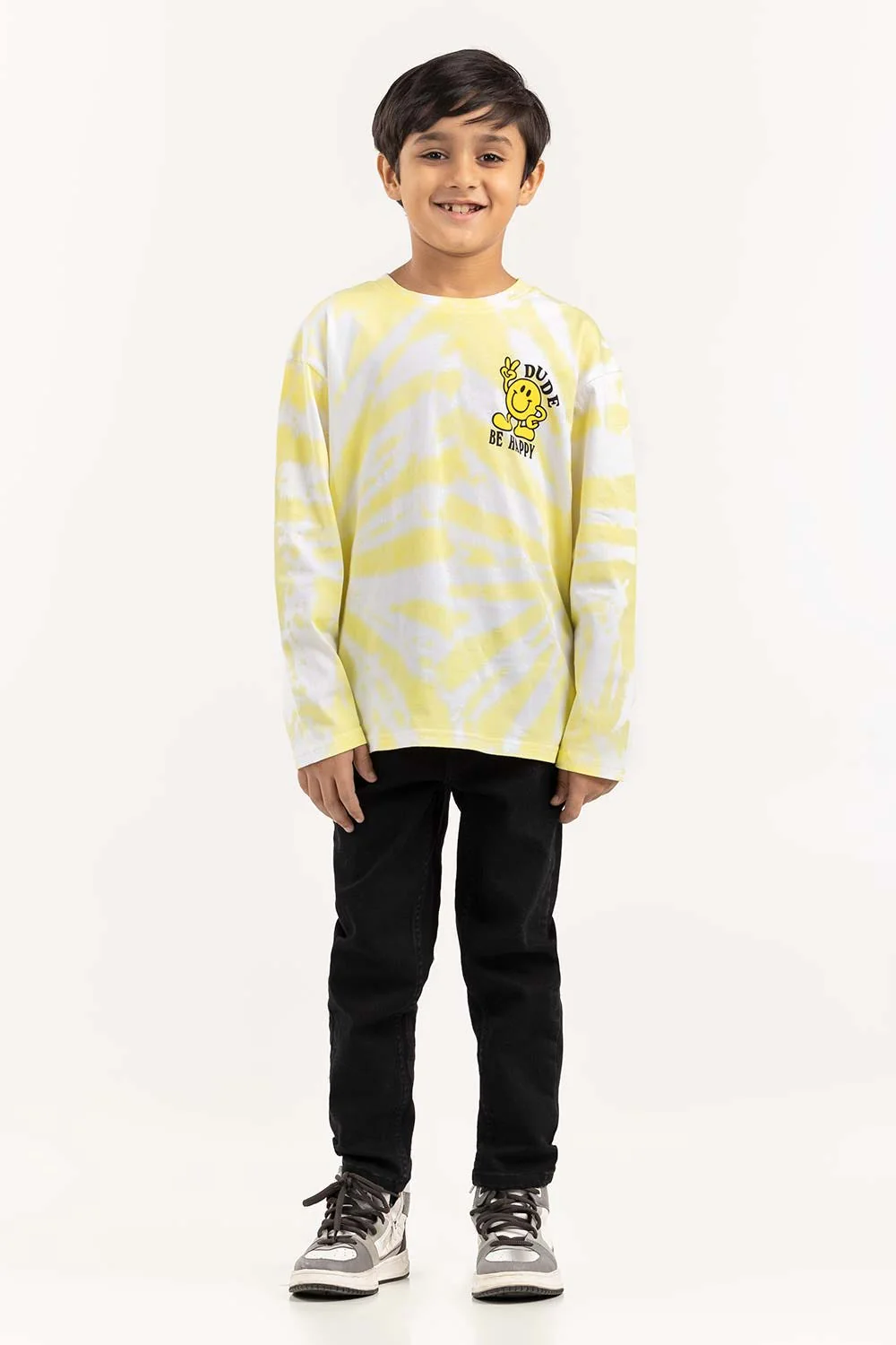 Junior Boy Multi Round Neck Tie Dye T-Shirt 224