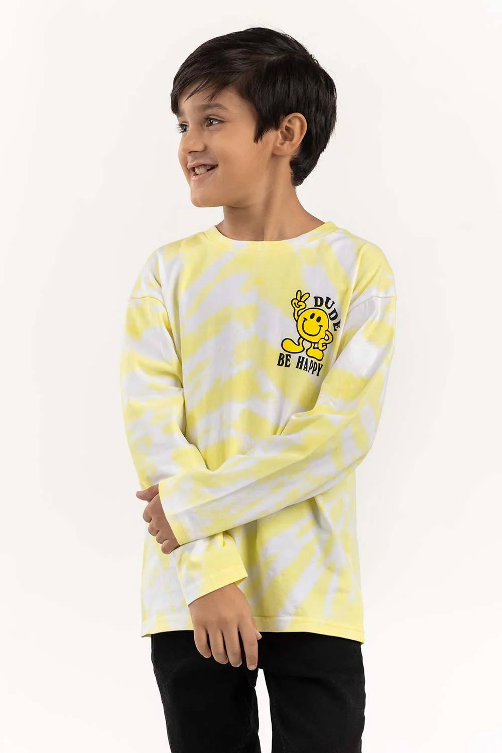 Junior Boy Multi Round Neck Tie Dye T-Shirt 224 - Image 3