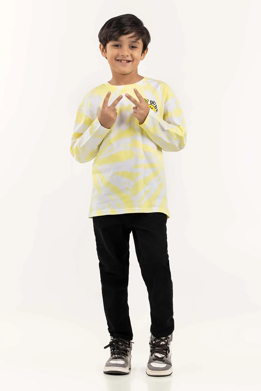 Junior Boy Multi Round Neck Tie Dye T-Shirt 224 - Image 5