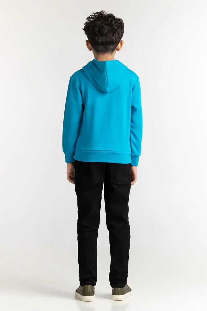 Junior Boy Ocean Printed Sweatshirt - Image 2