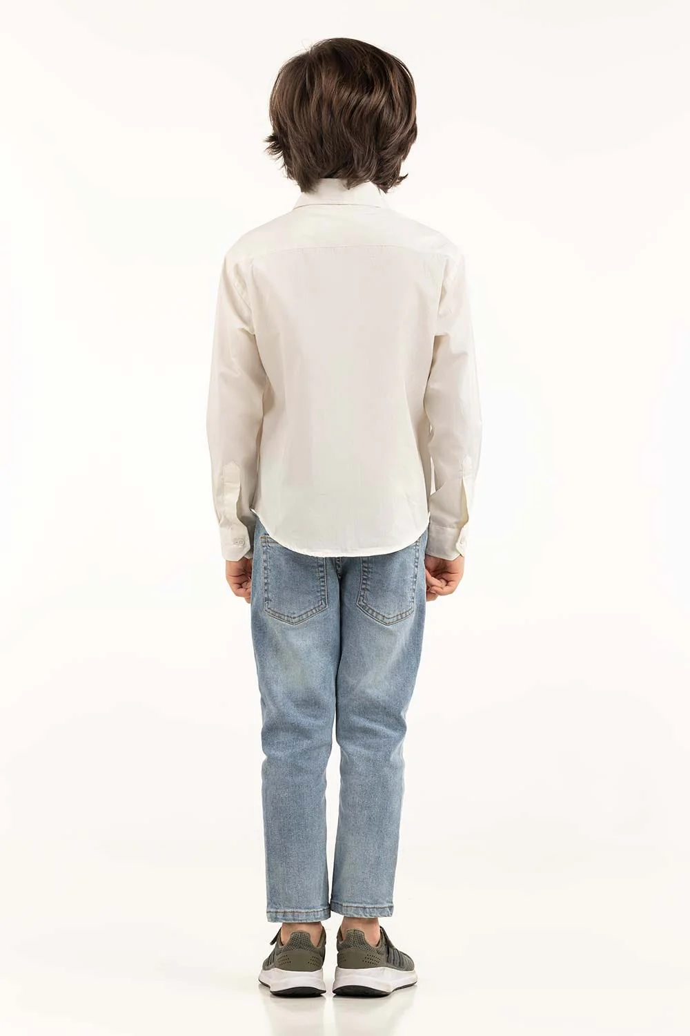 Junior Boy White Casual Shirt - Image 6