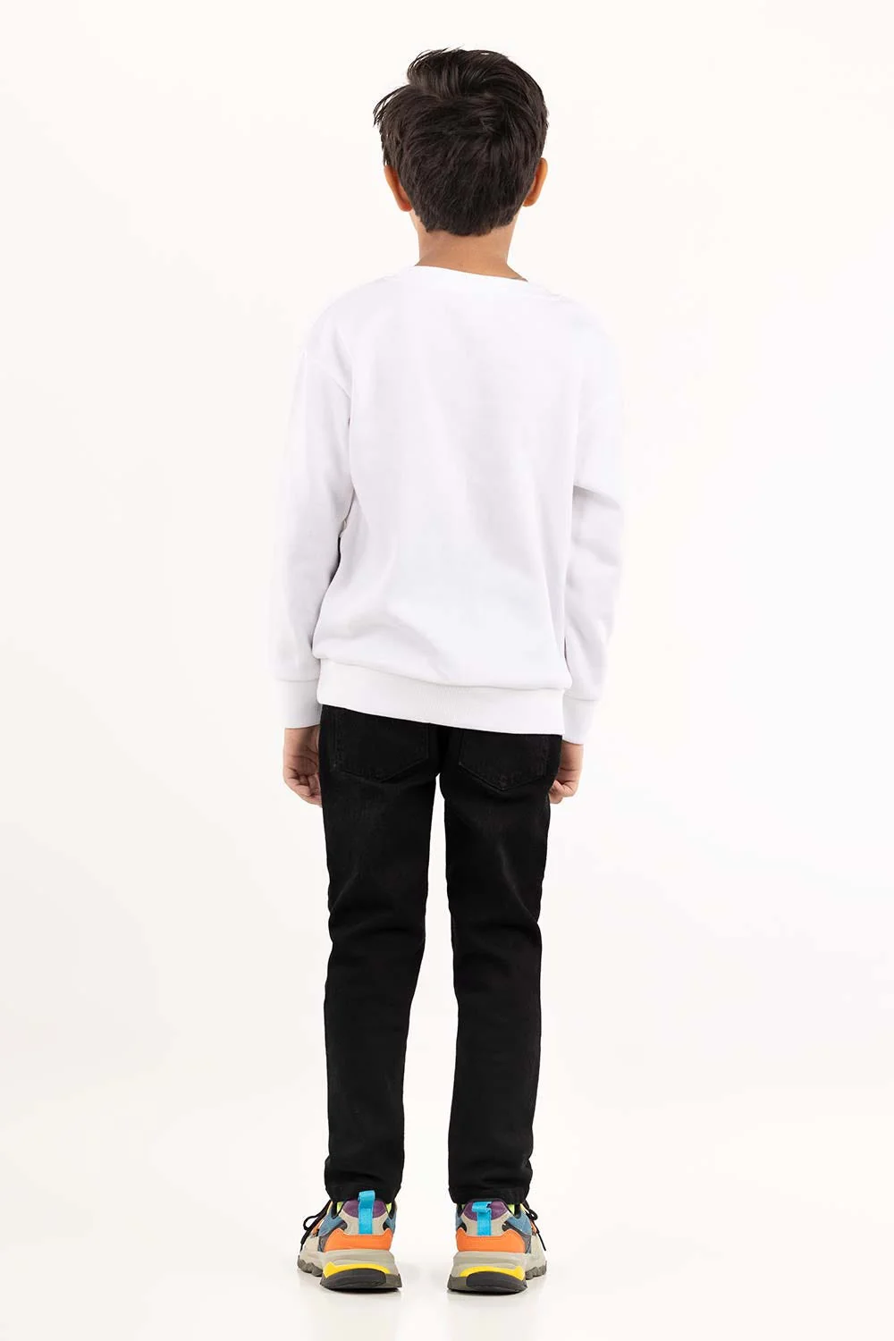 Junior Boy White Sweatshirt - Image 6