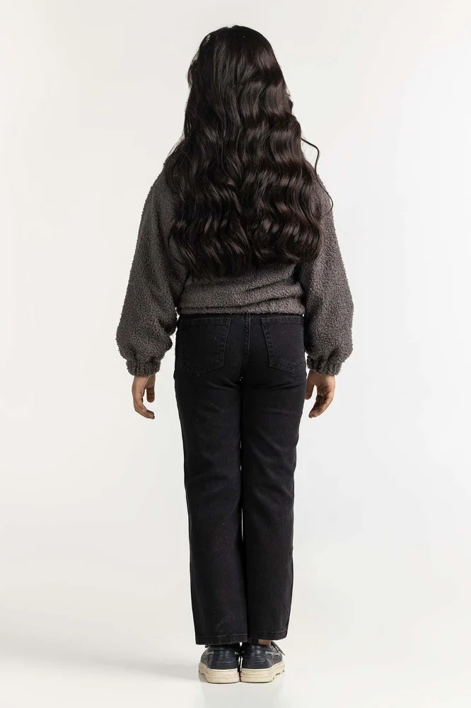 Junior Girl Charcoal Jacket - Image 3