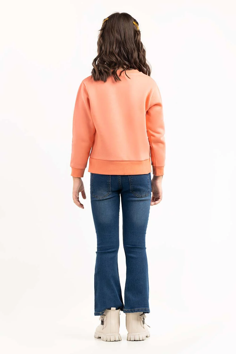 Junior Girl Coral Sweatshirt - Image 6