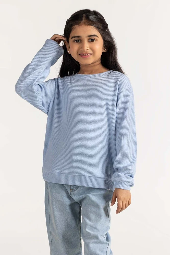 Junior Girl Ice Blue Sweatshirt