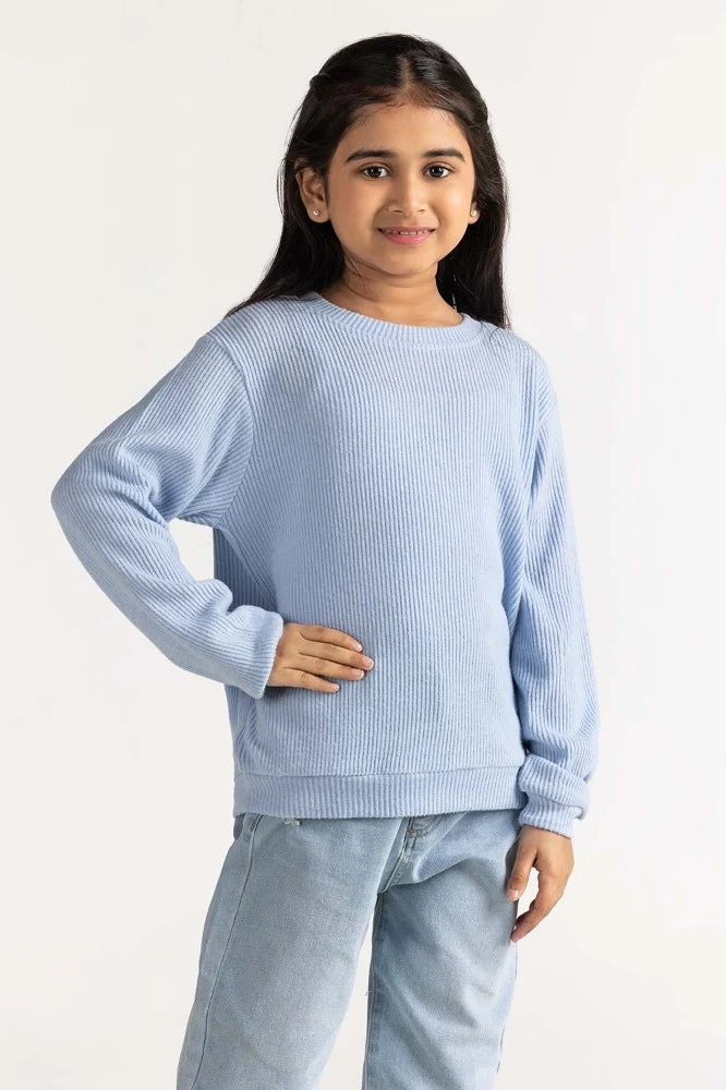 Junior Girl Ice Blue Sweatshirt - Image 6