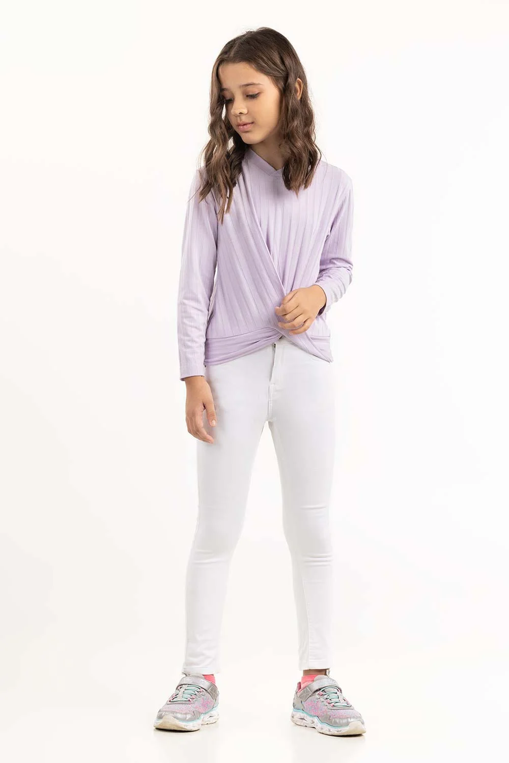 Junior Girl Lilac Sweatshirt - Image 4