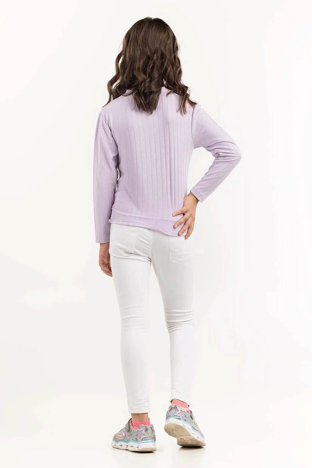 Junior Girl Lilac Sweatshirt - Image 5