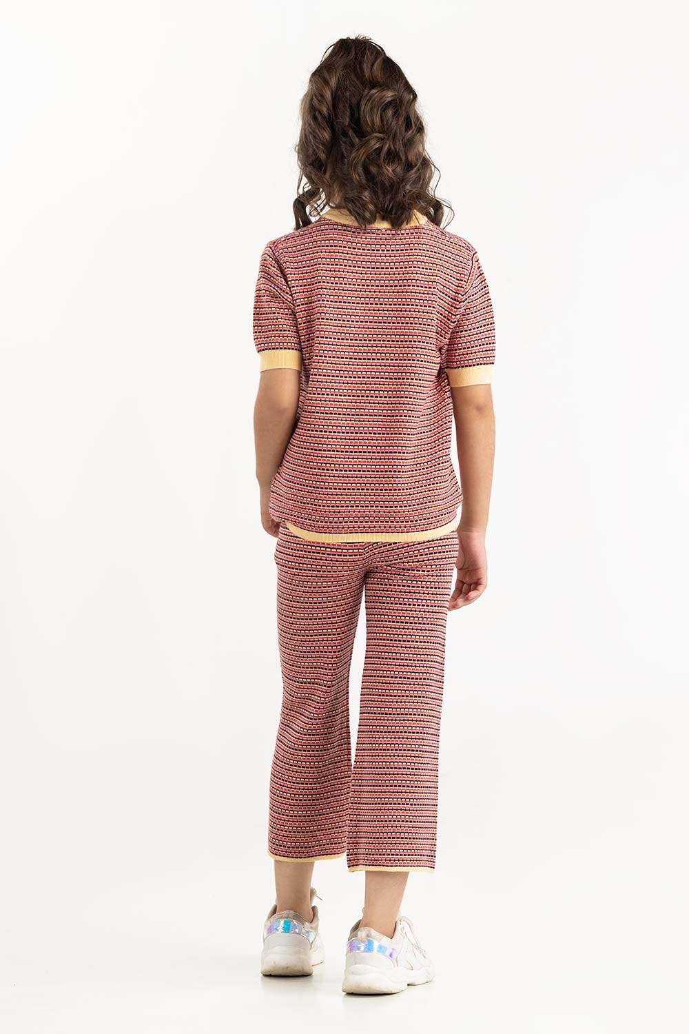 Junior Girl Multi Jacquard Knit Sweater - Image 6