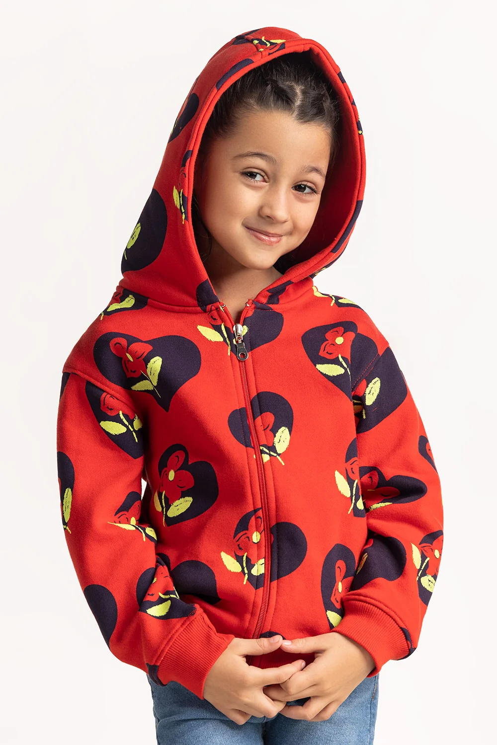Junior Girls Printed Sweatshirt - Image 3