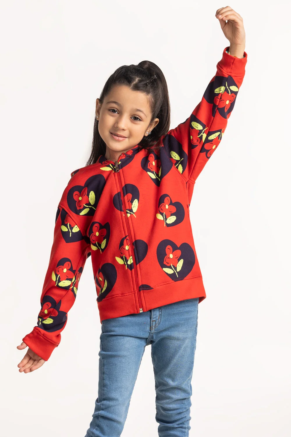 Junior Girls Printed Sweatshirt - Image 5