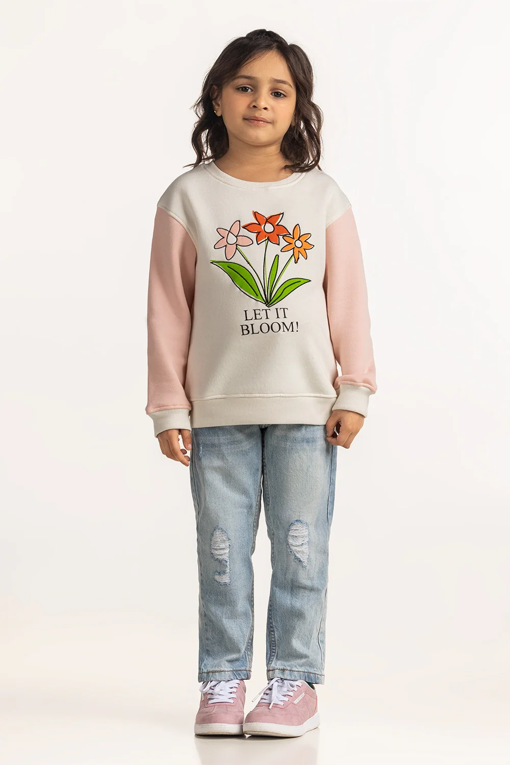 Junior Girls Printed Sweatshirt - Image 4