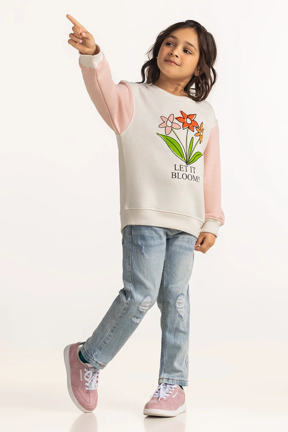 Junior Girls Printed Sweatshirt - Image 6