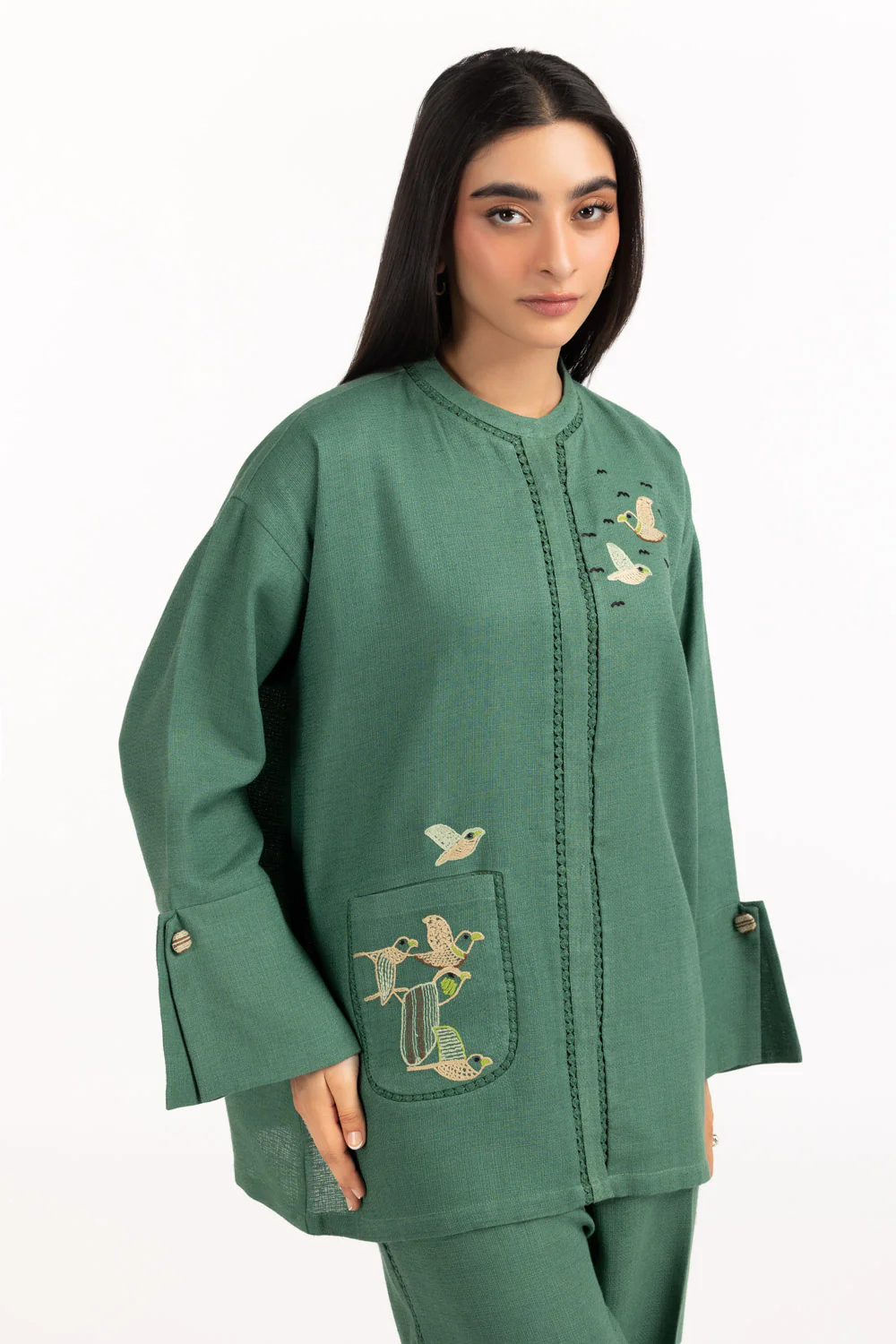 Jute Embroidered Co-Ord Set - Image 3
