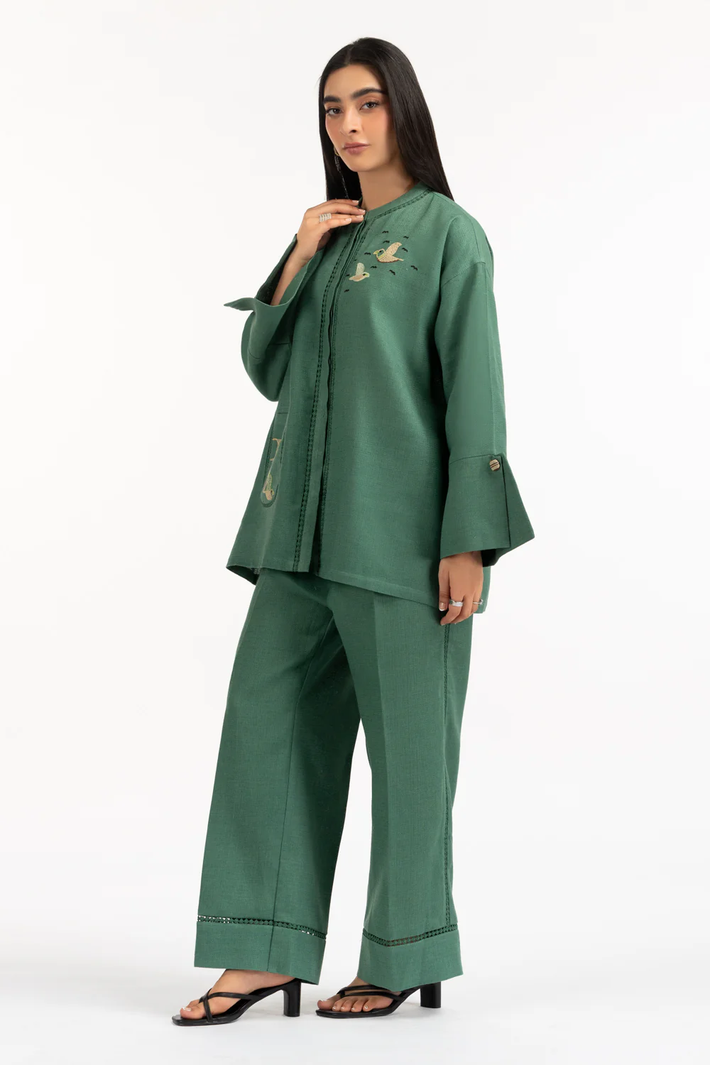 Jute Embroidered Co-Ord Set - Image 5