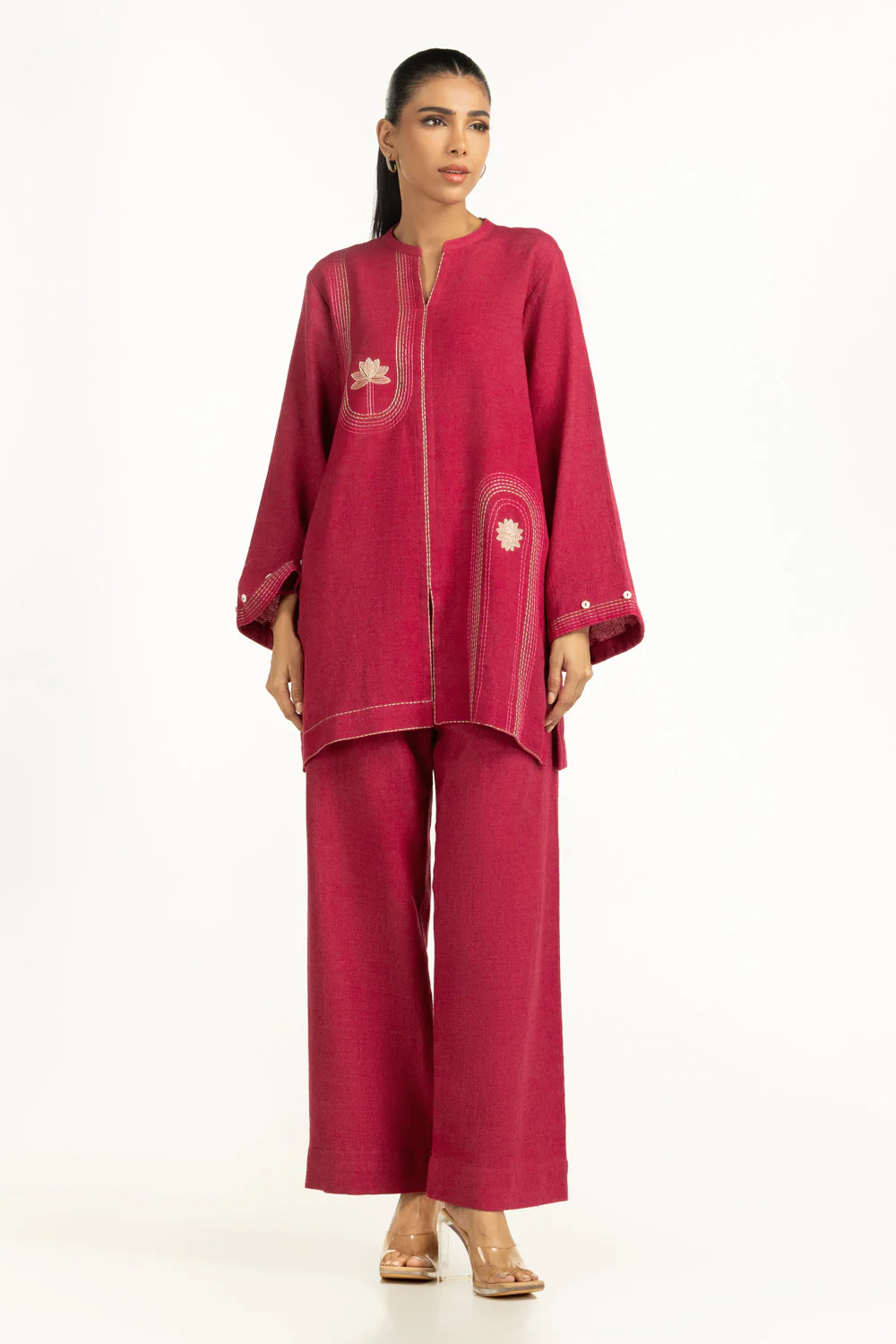 Jute Embroidered Co-Ord Set