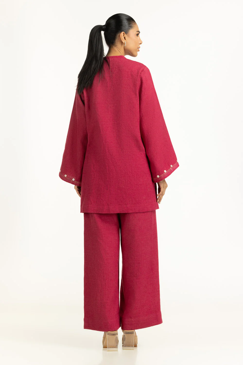 Jute Embroidered Co-Ord Set - Image 5