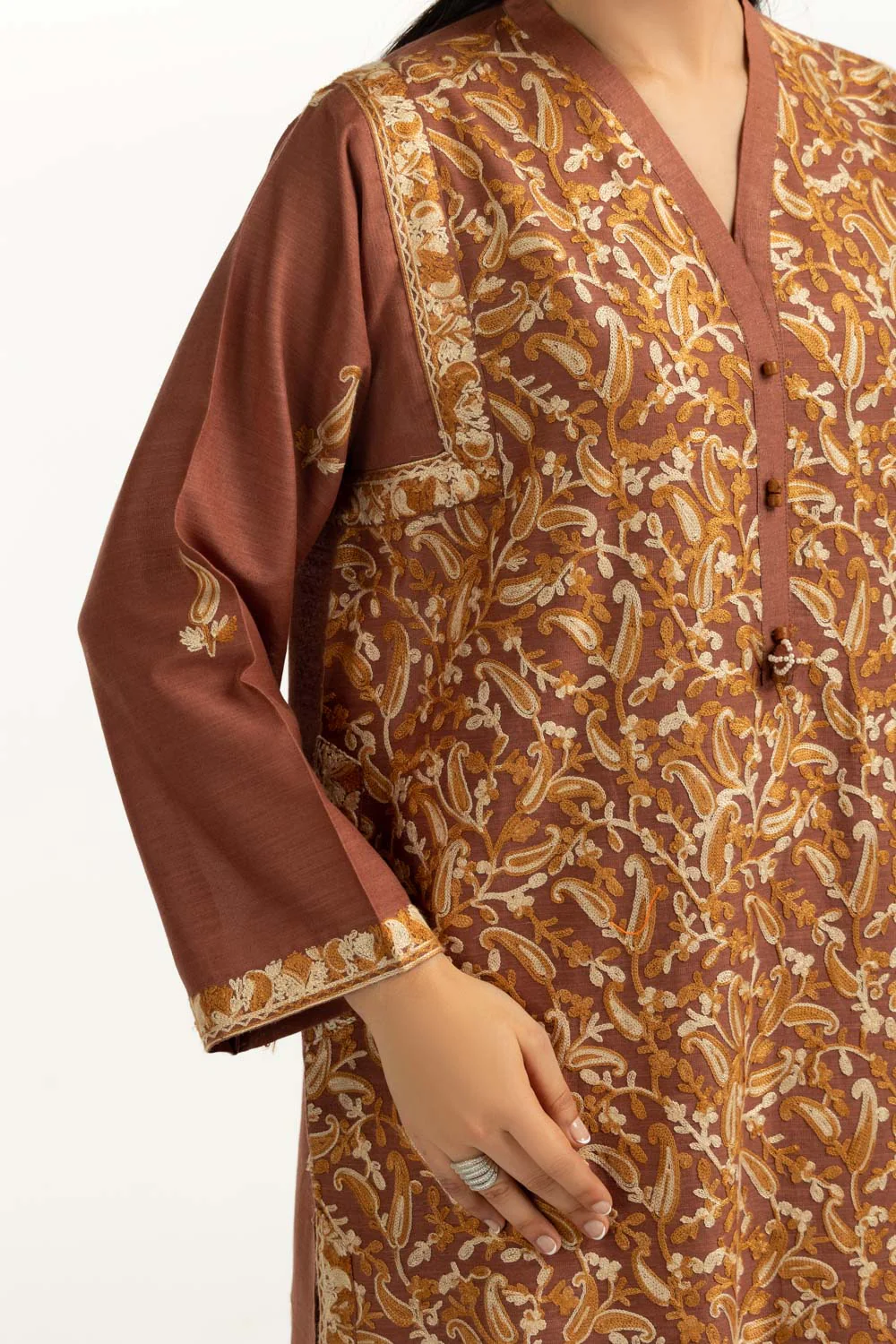 Karandi Embroidered Co-Ord Set - Image 2