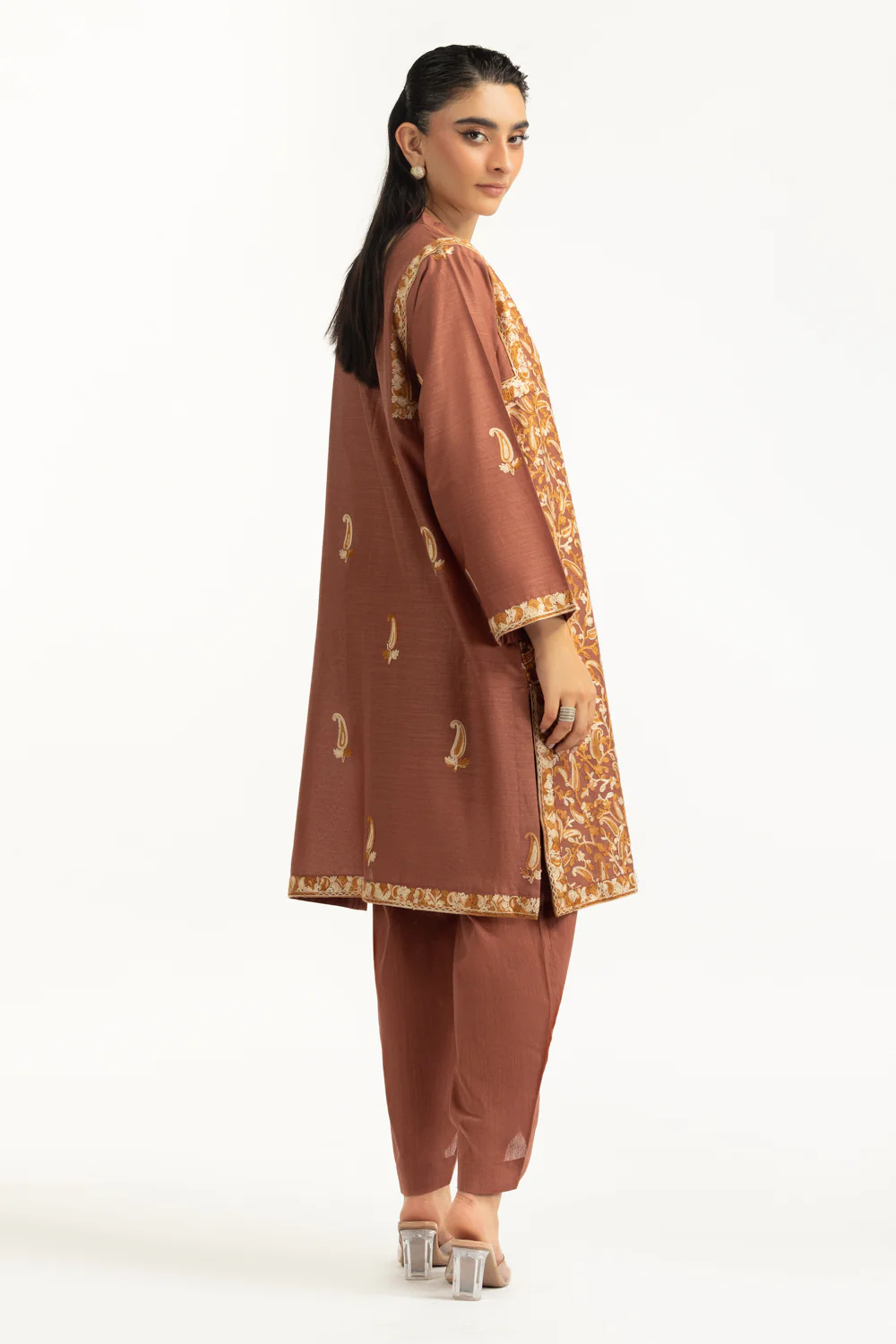 Karandi Embroidered Co-Ord Set - Image 6