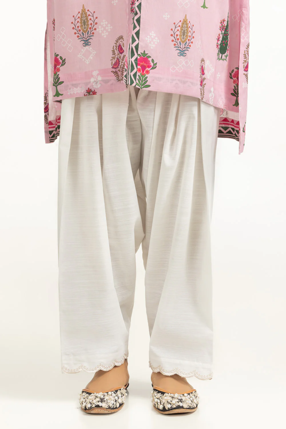 Khaddar Embroidered Shalwar