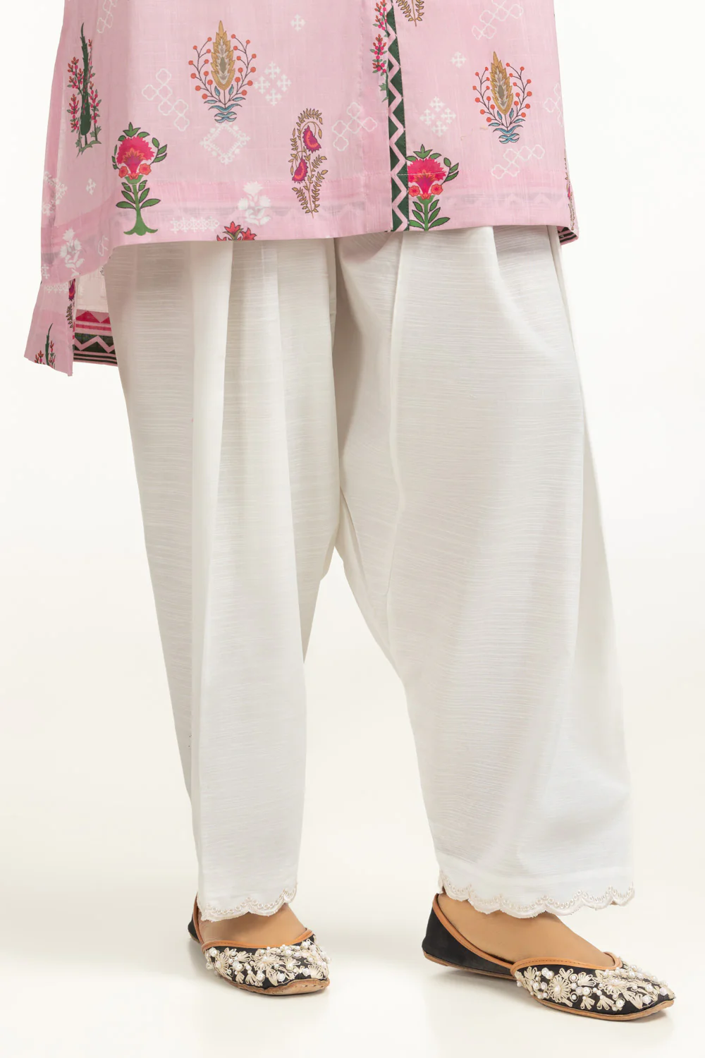 Khaddar Embroidered Shalwar - Image 2