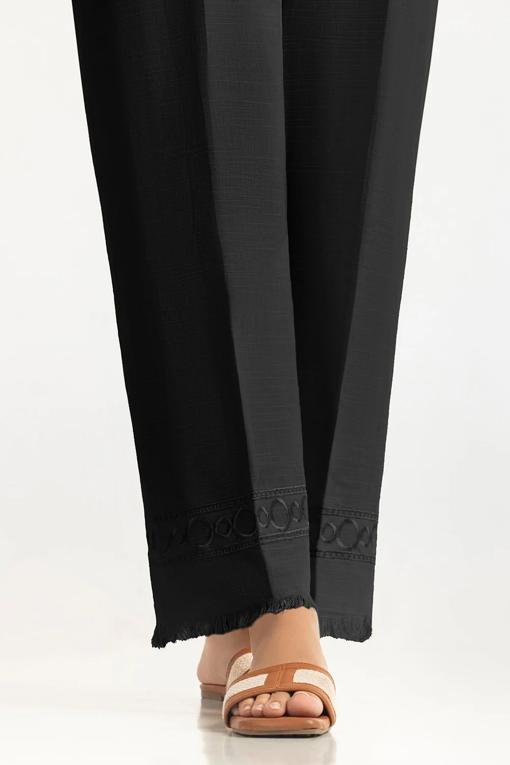 Khaddar Embroidered Trouser