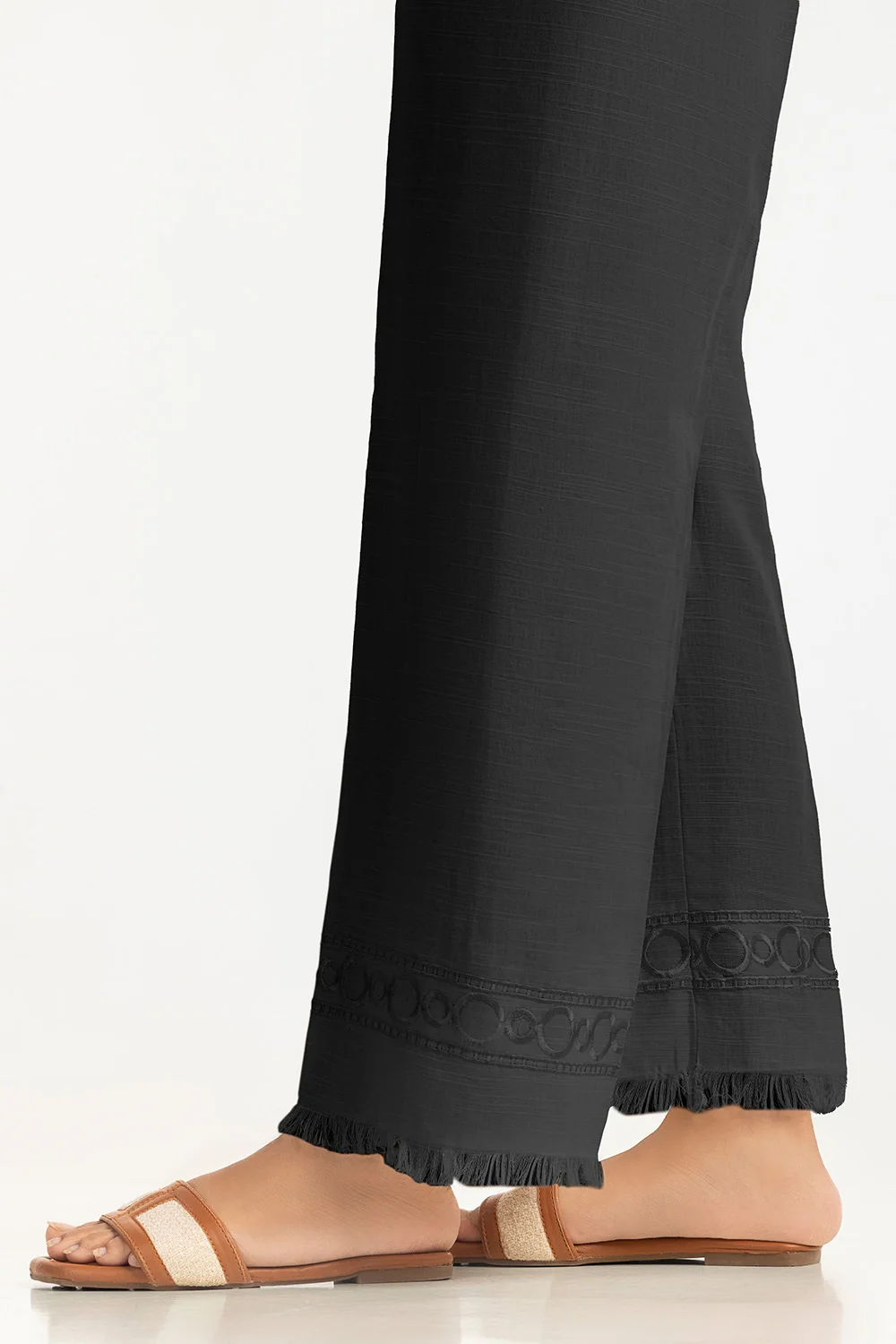 Khaddar Embroidered Trouser - Image 2