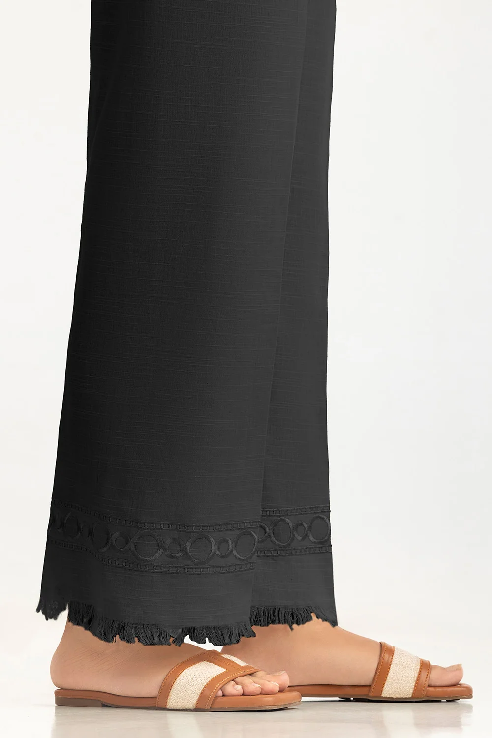 Khaddar Embroidered Trouser - Image 3