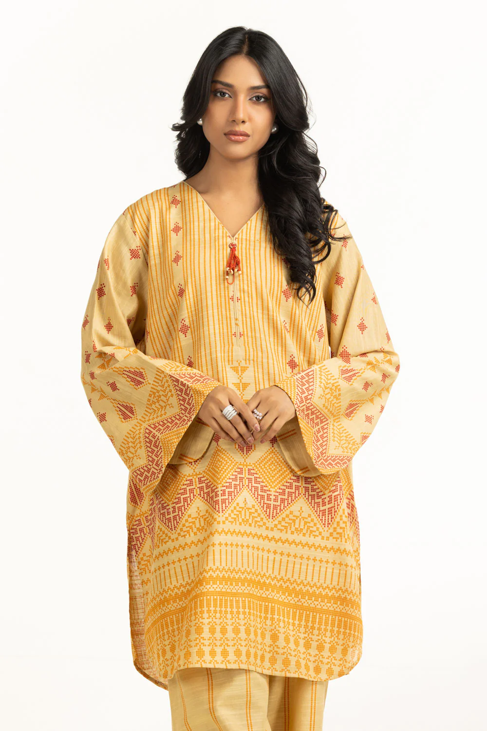 Khaddar Printed Co-Ord Set - Image 3