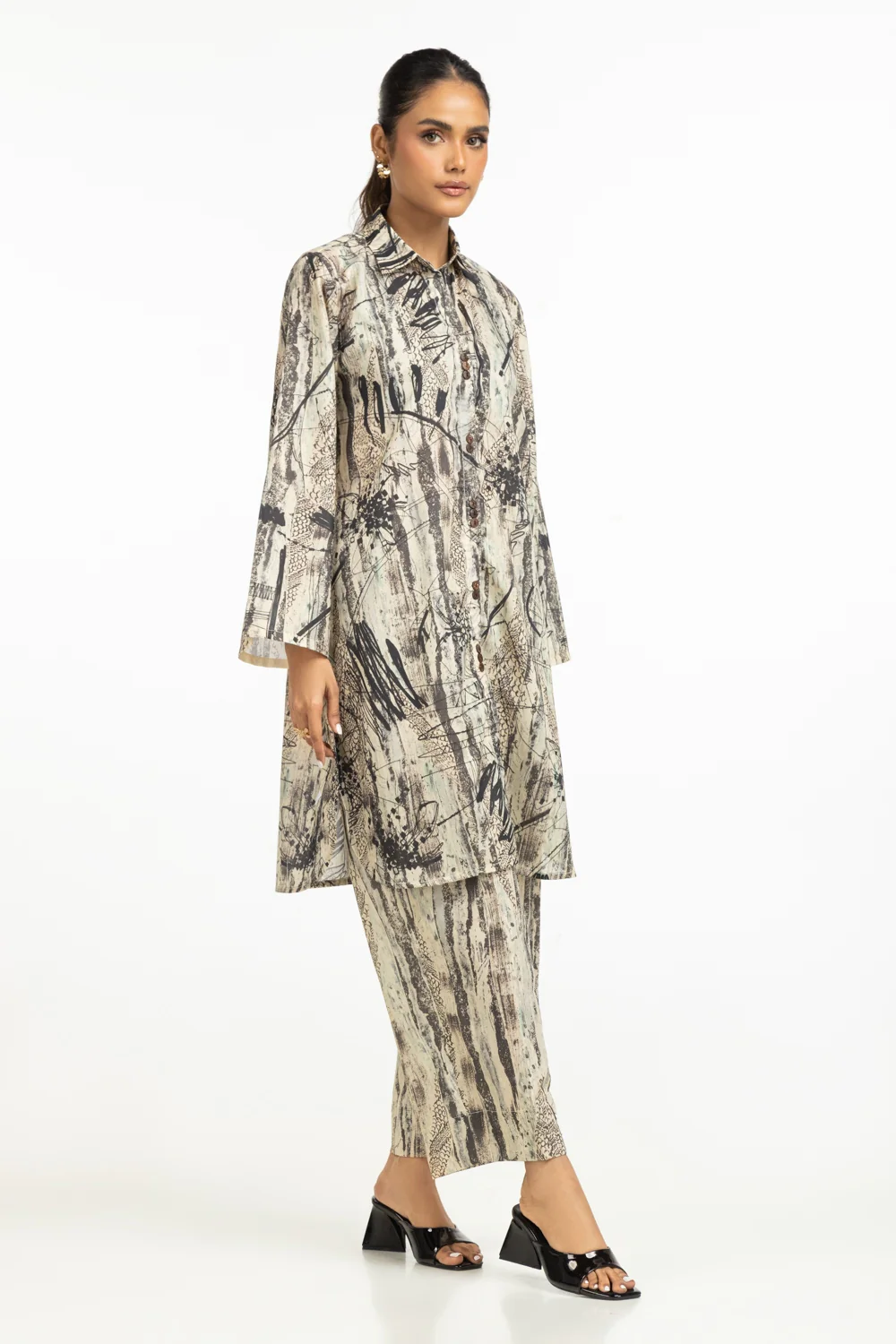 Lawn Printed Co-Ord Set - Image 3