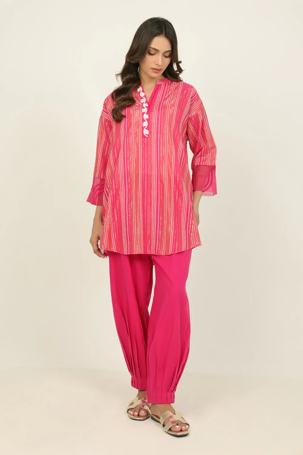 Leno Kara Dyed Shirt And Cambric Trouser - Image 3