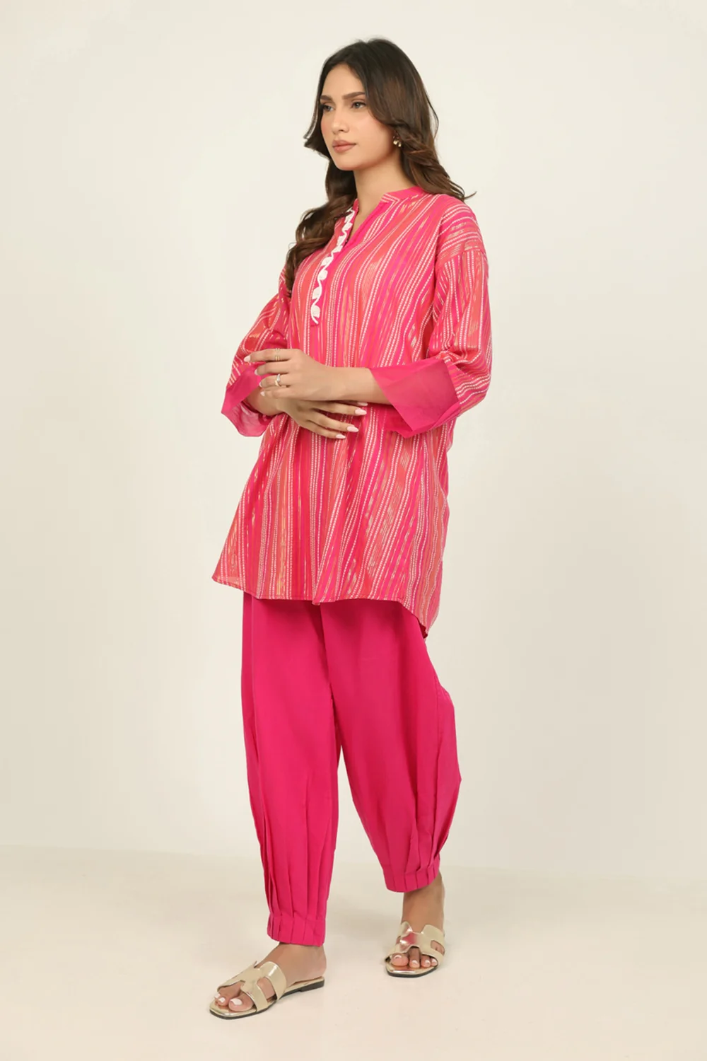 Leno Kara Dyed Shirt And Cambric Trouser - Image 4