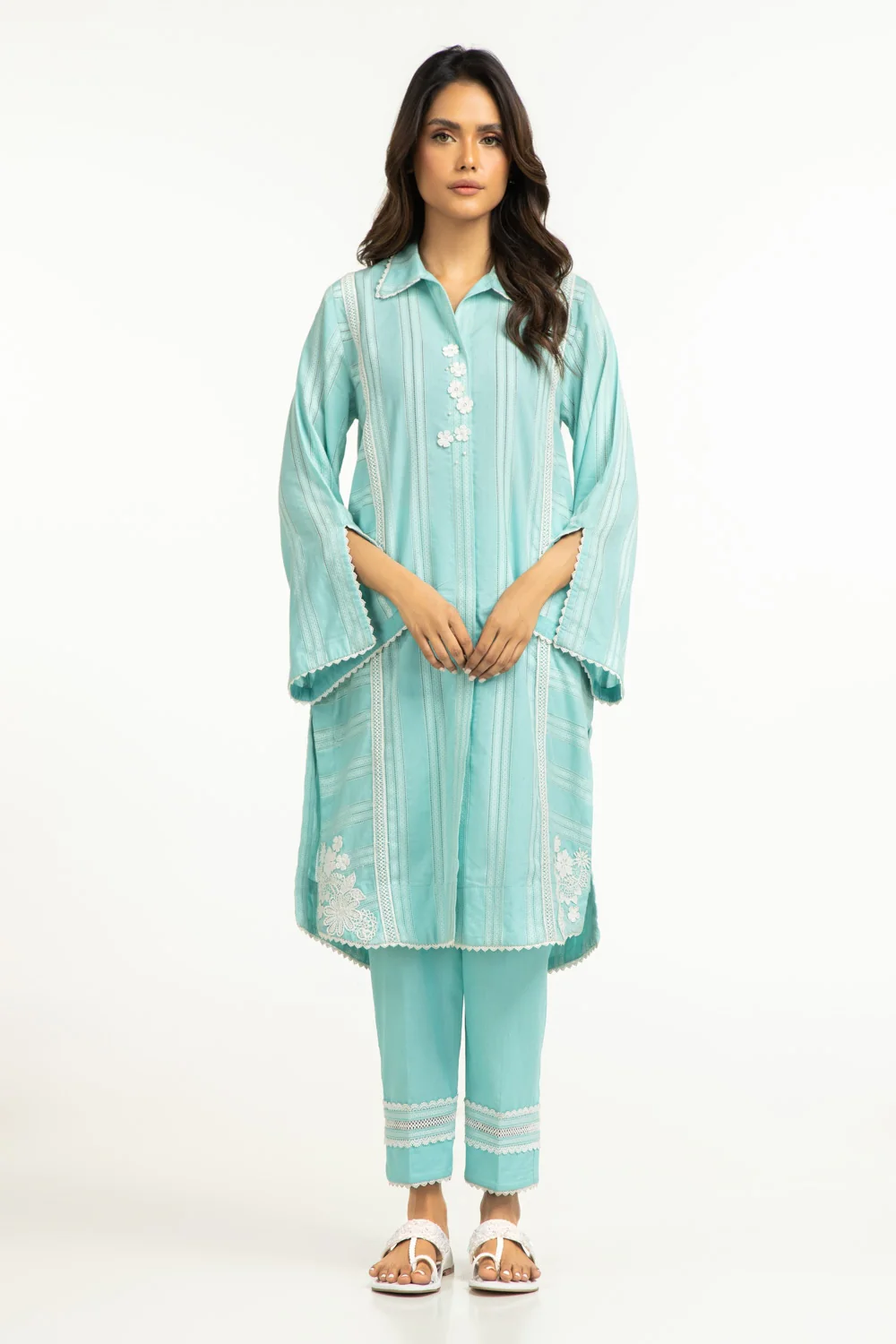 Leno Kara Embellished Co-Ord Set