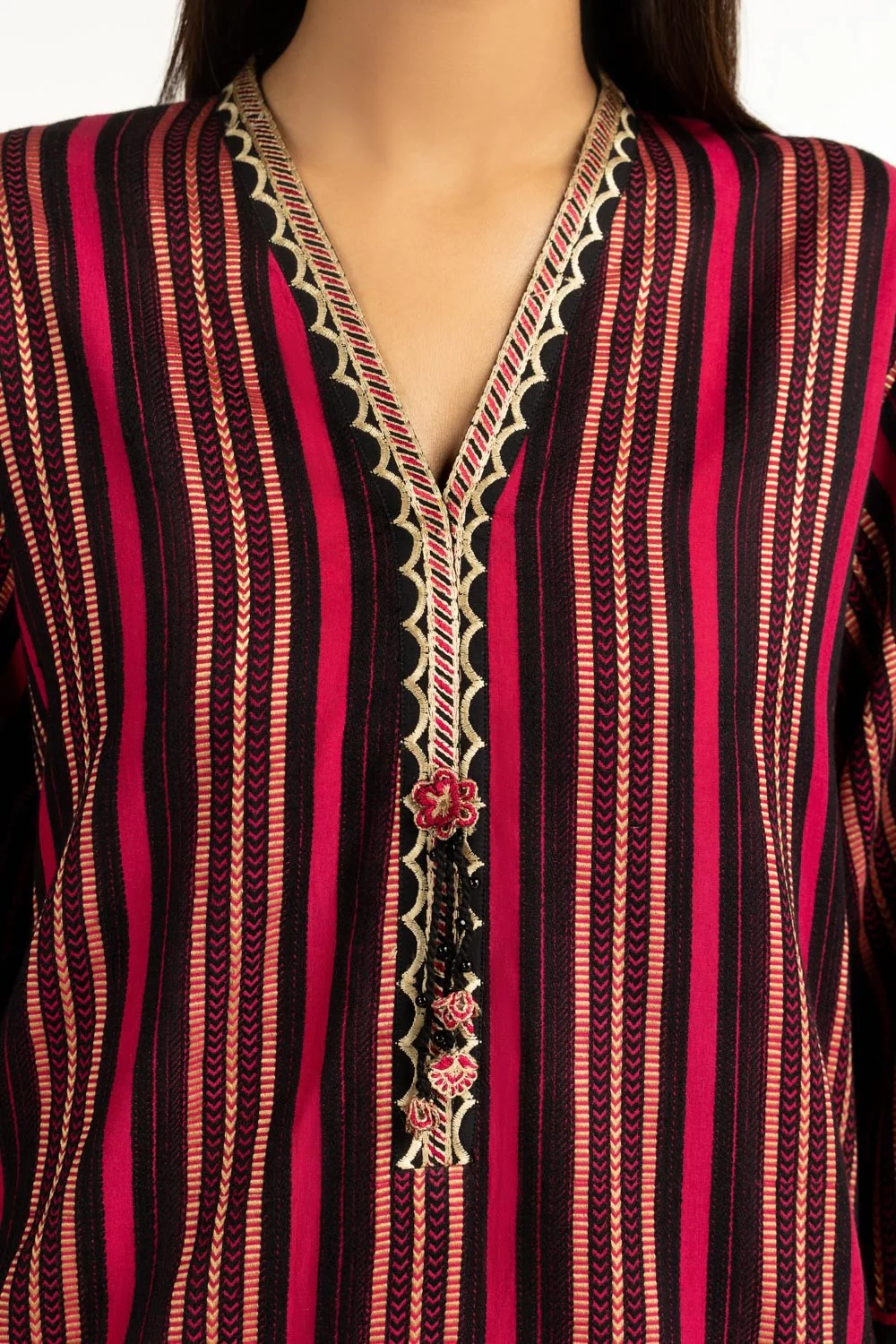 Leno Karha Lurex Embroidered Shirt And Trouser - Image 2