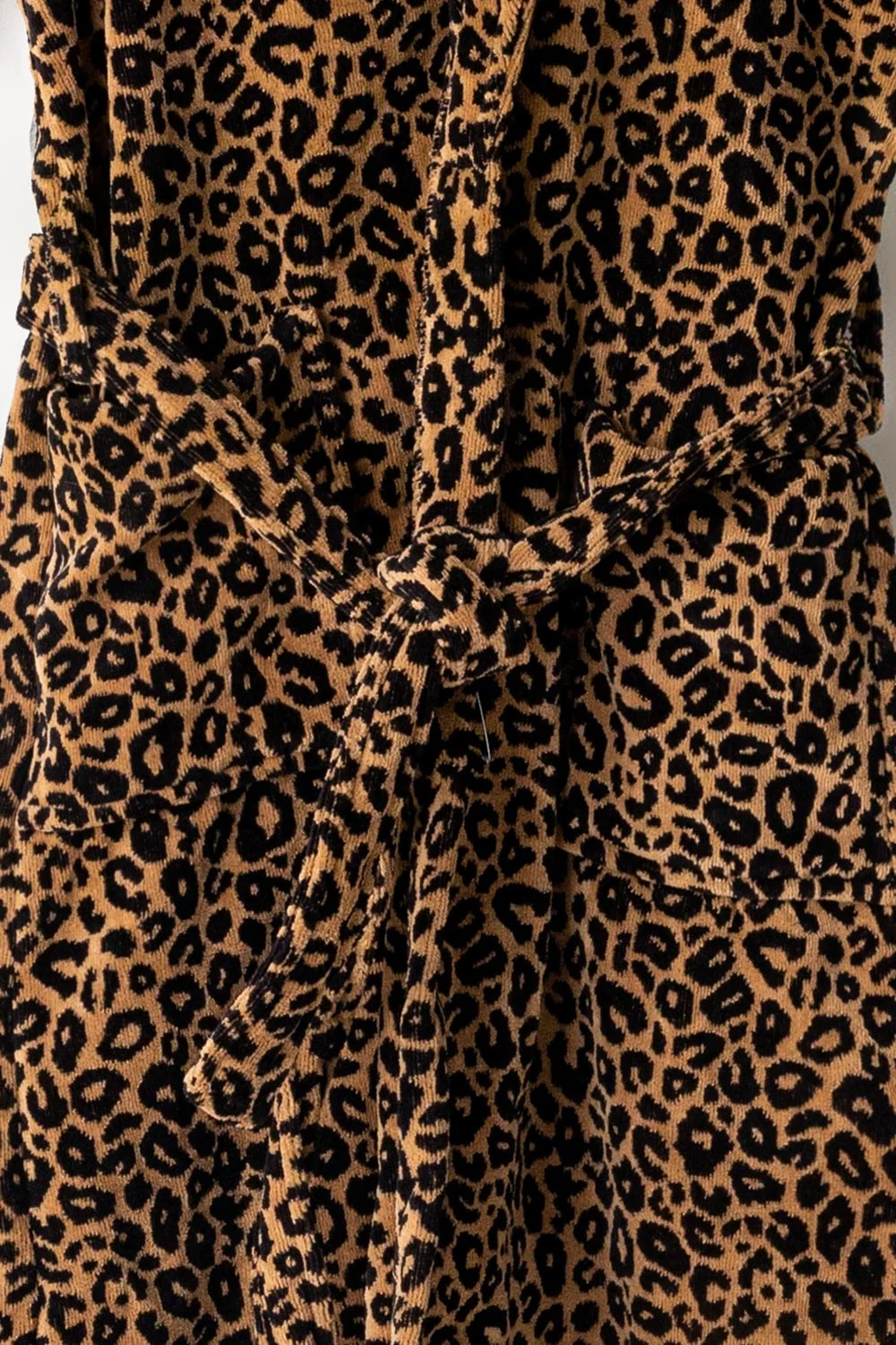 Leopard Velour Bathrobe - Image 3