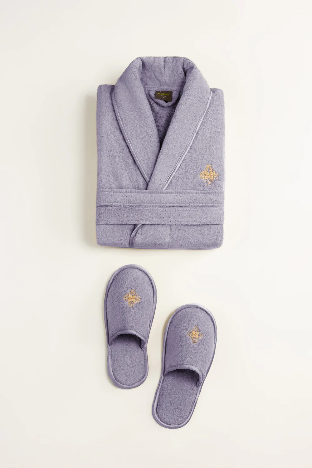 Lilac Ice Velour Bathrobe