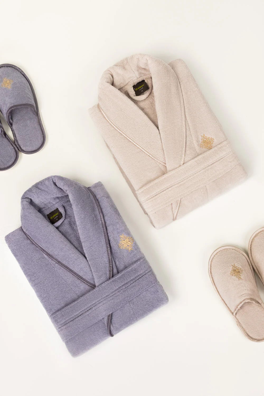Lilac Ice Velour Bathrobe - Image 5