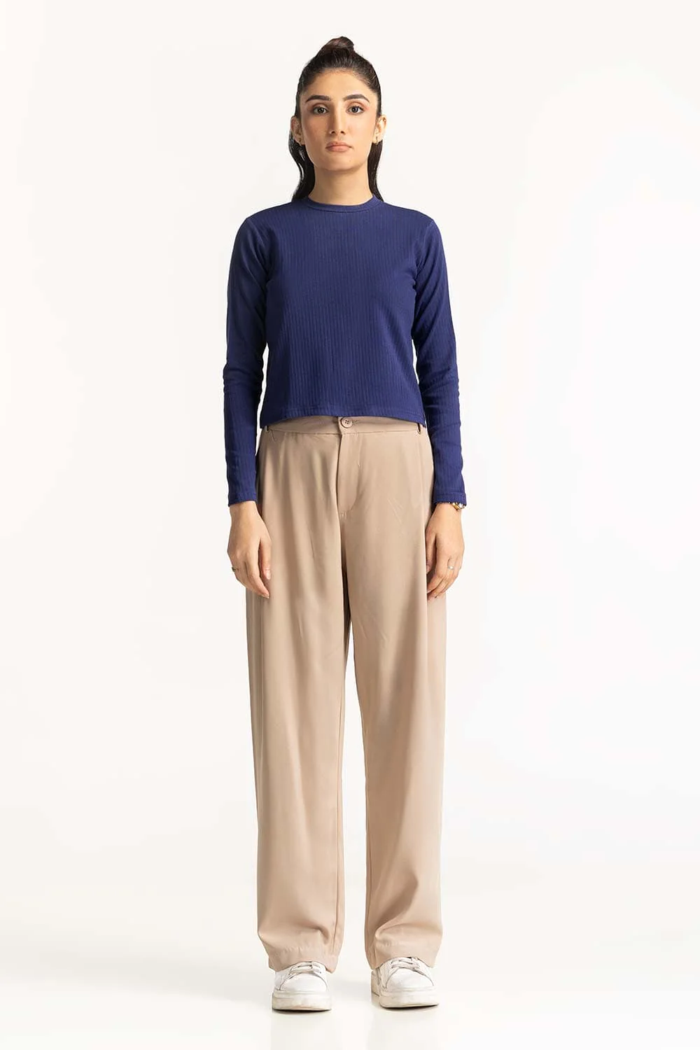 Loose Fitting Darted Trouser - Image 2