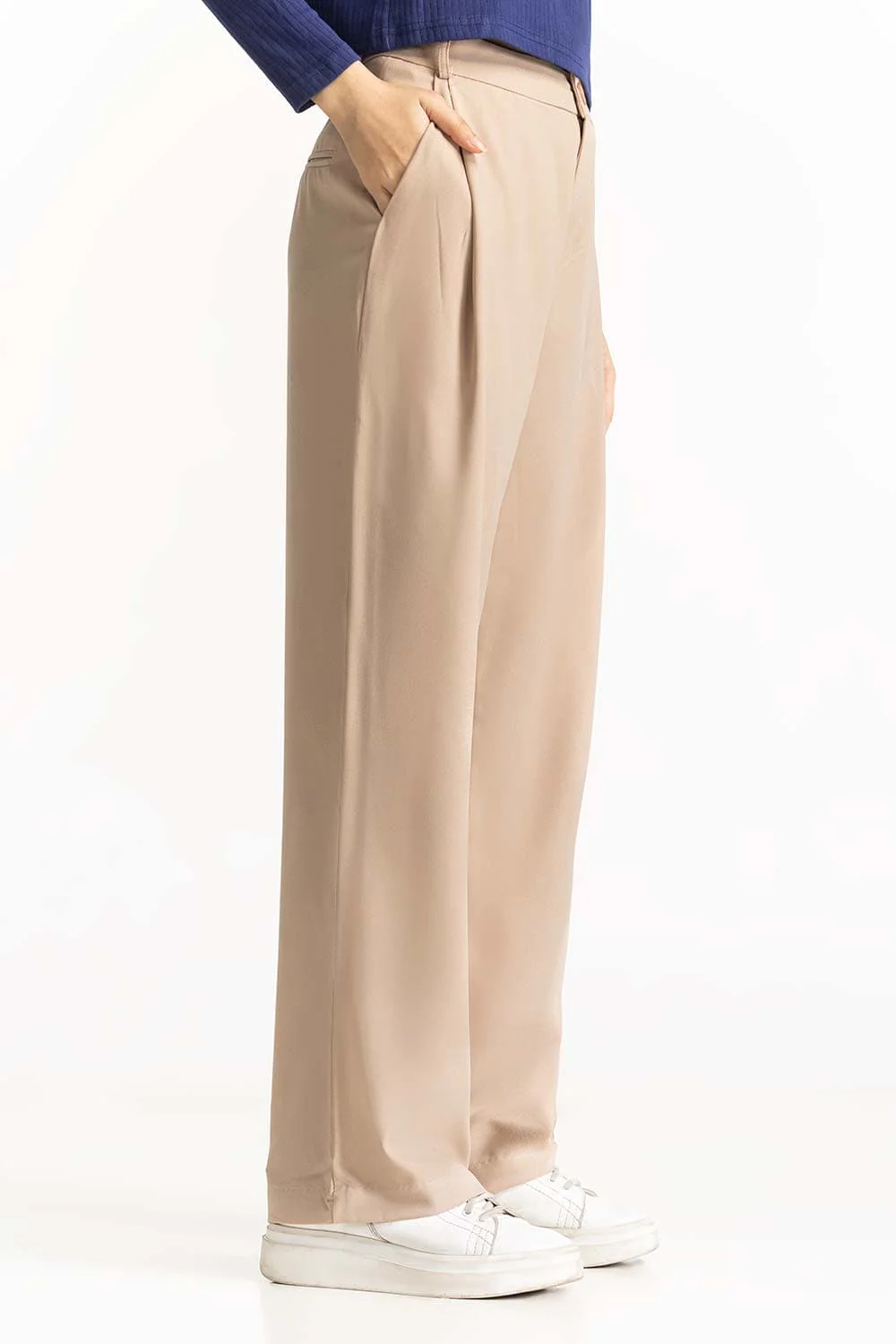 Loose Fitting Darted Trouser - Image 4