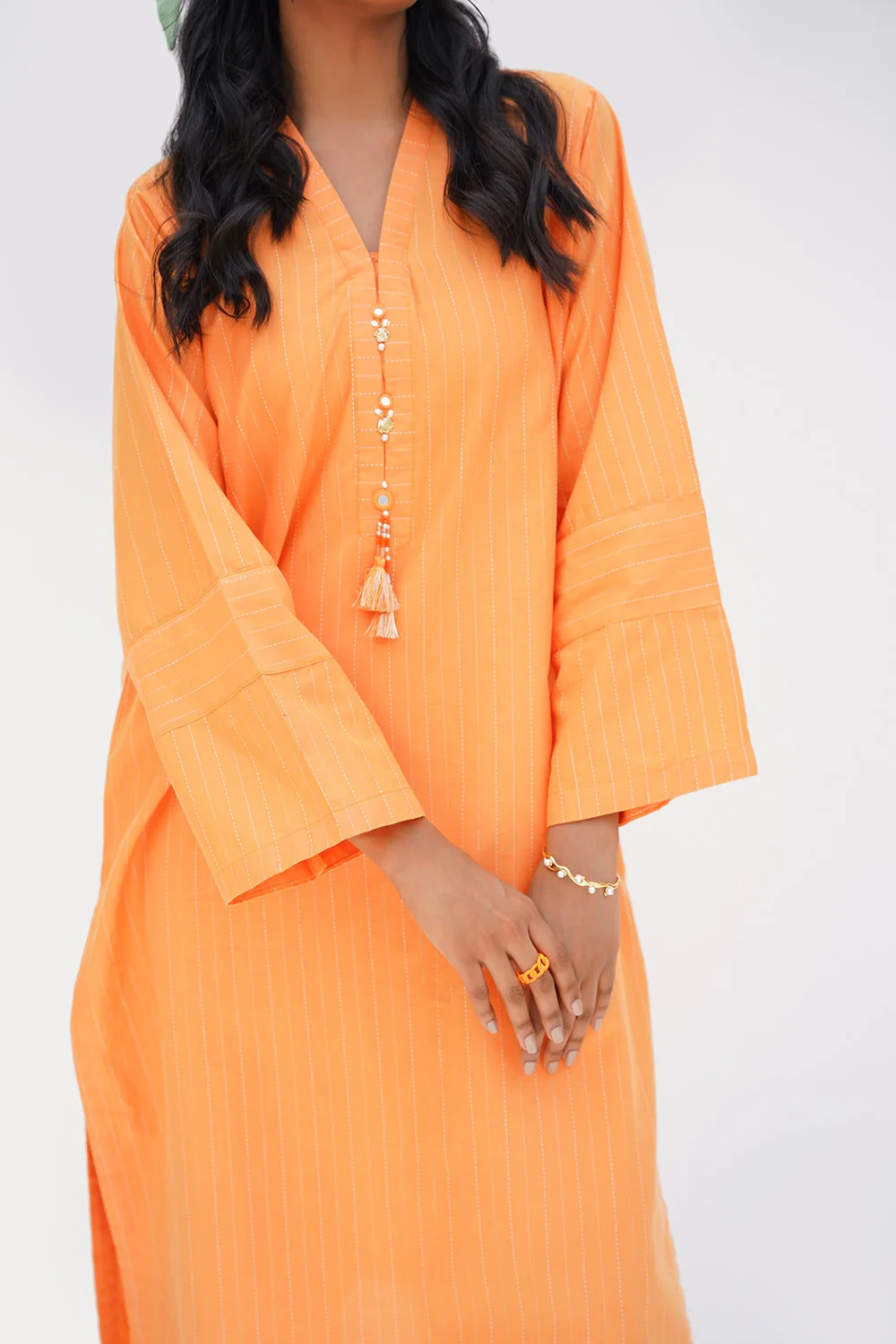 Lurex Embellished Shirt And Trouser - Image 5