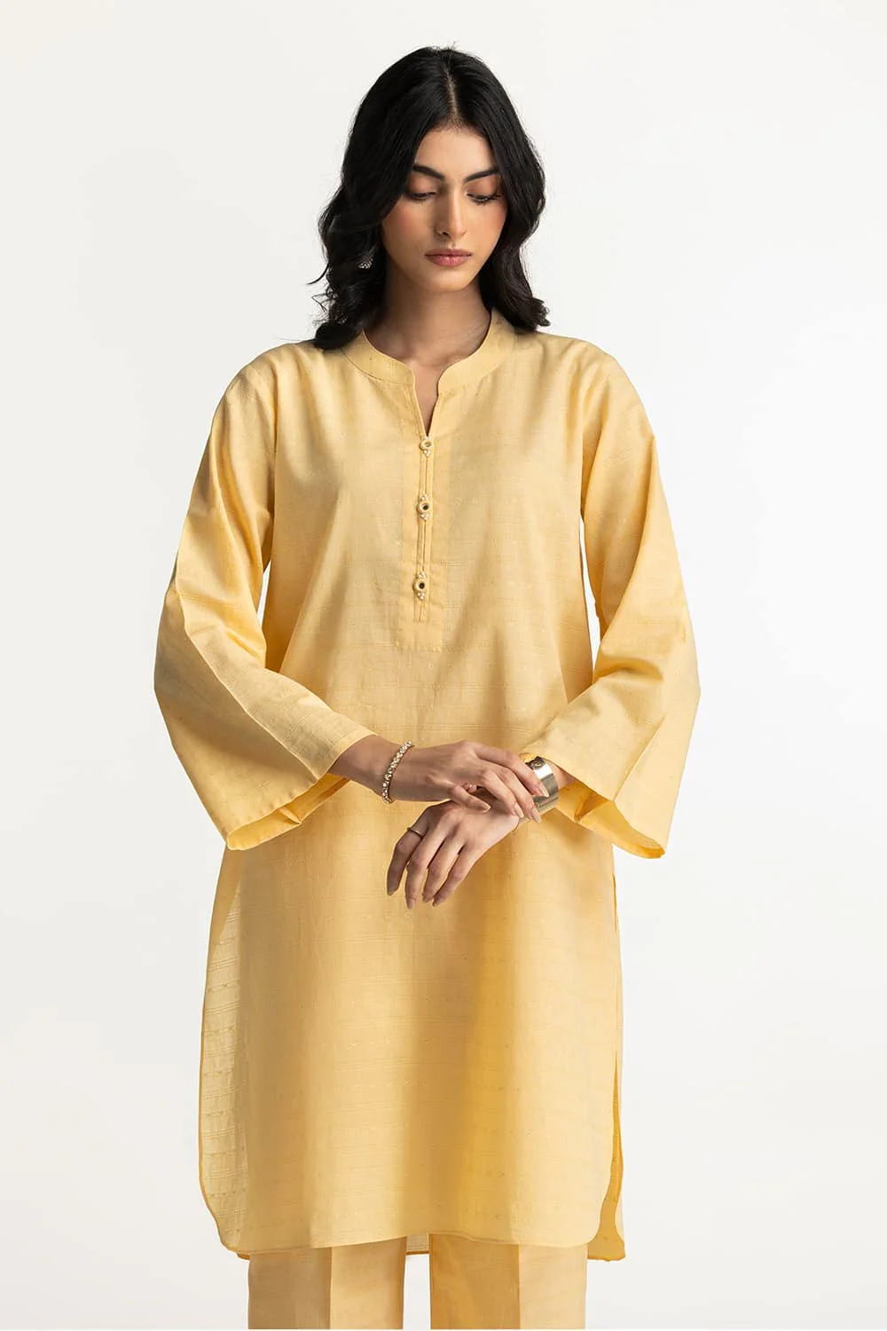 Lurex Jacquard Embellished Shirt And Trouser - Image 4