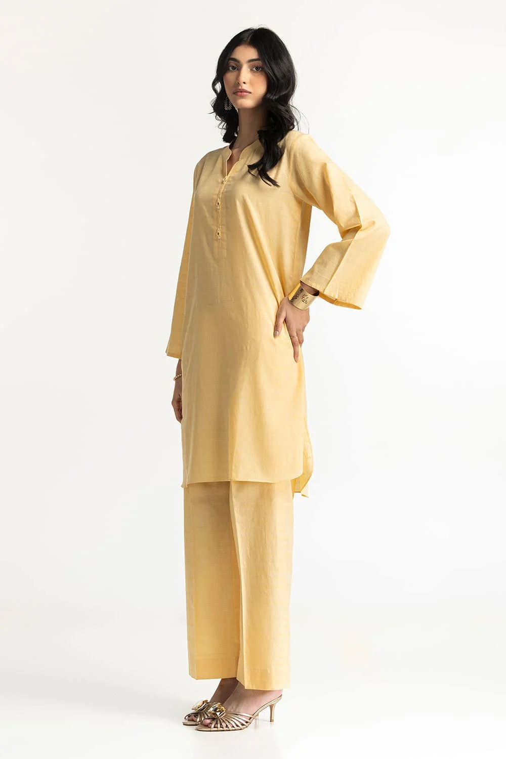 Lurex Jacquard Embellished Shirt And Trouser - Image 5