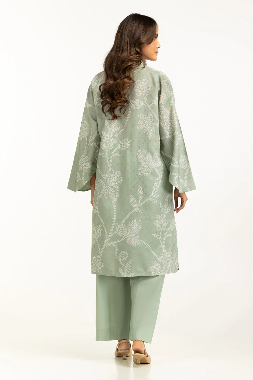 Lurex Jacquard Printed Co-Ord Set - Image 6