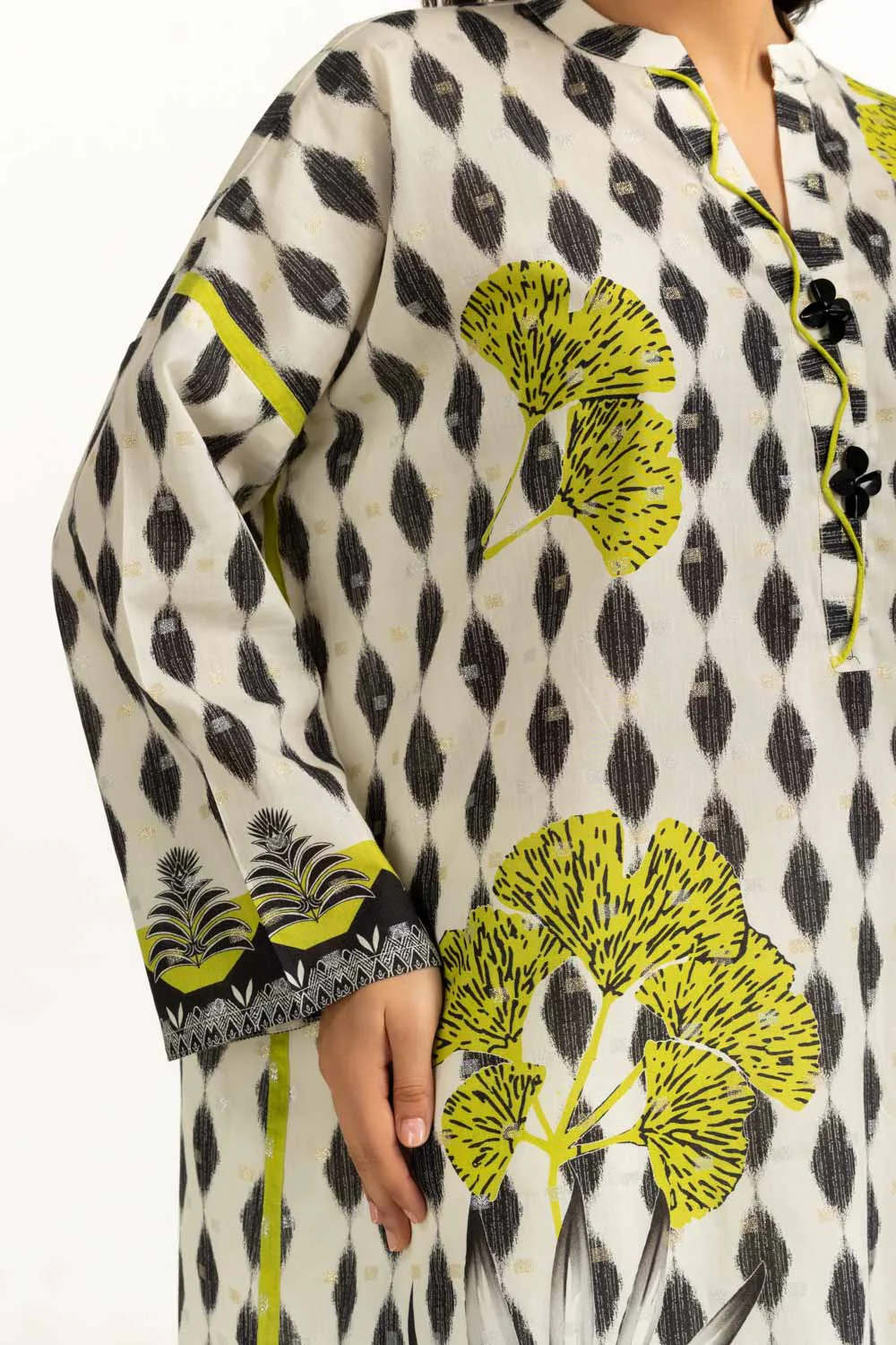 Lurex Jacquard Printed suit - Image 2