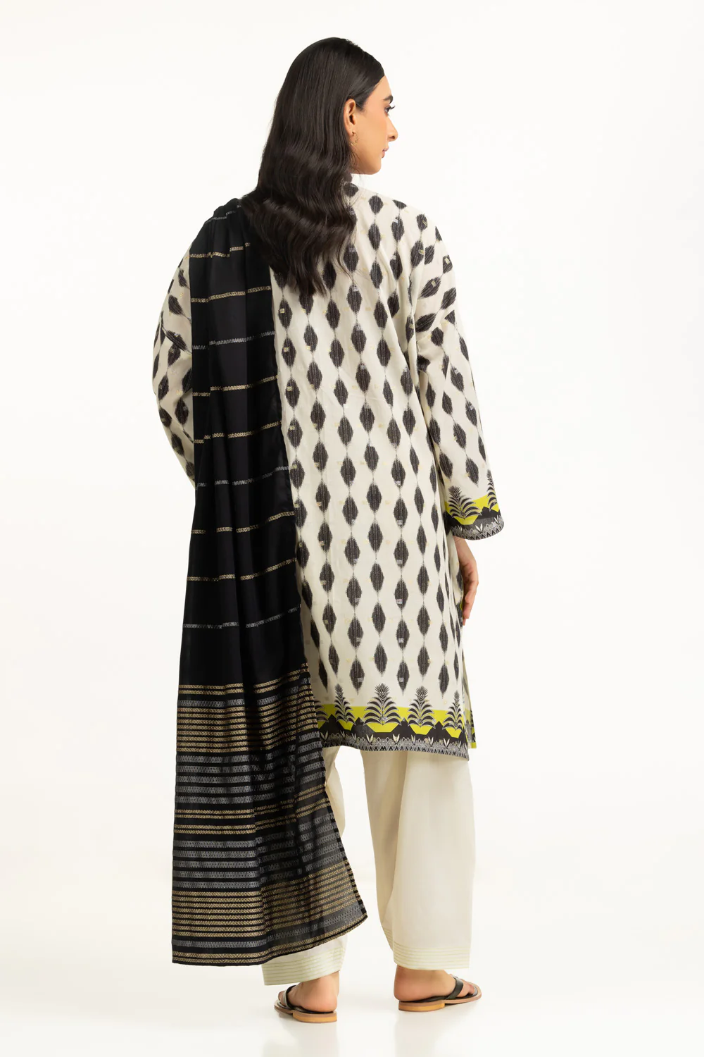 Lurex Jacquard Printed suit - Image 5