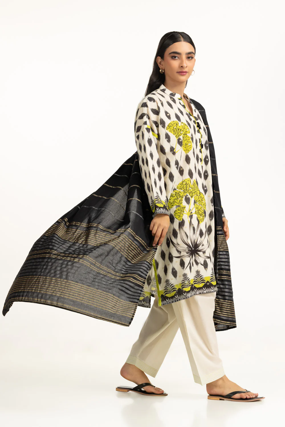 Lurex Jacquard Printed suit - Image 7