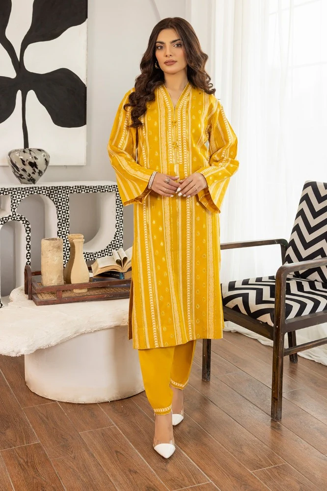 Lurex Jacquard Shirt and Trouser - Image 3