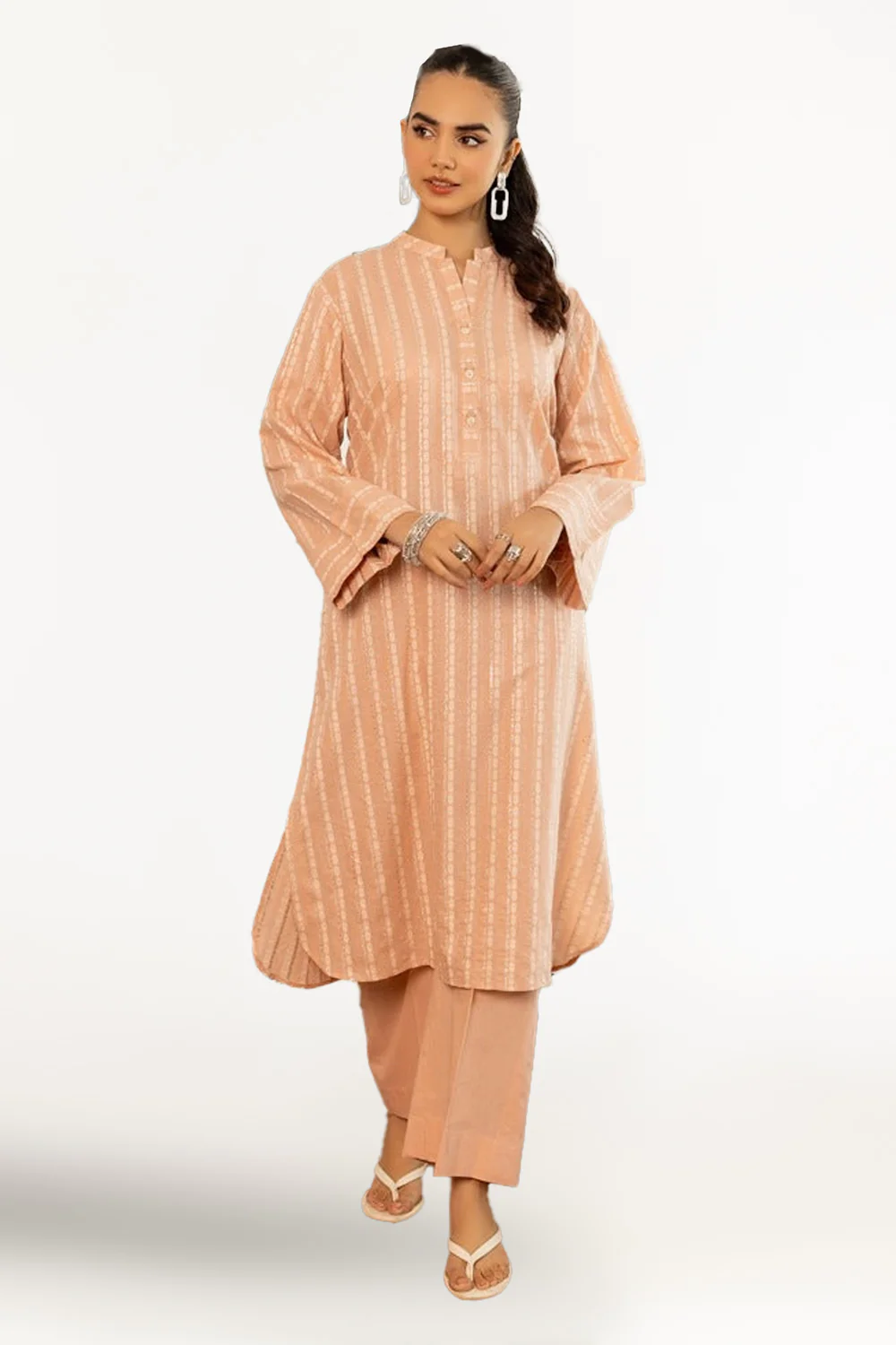 Lurex Jacquard Shirt and Trouser