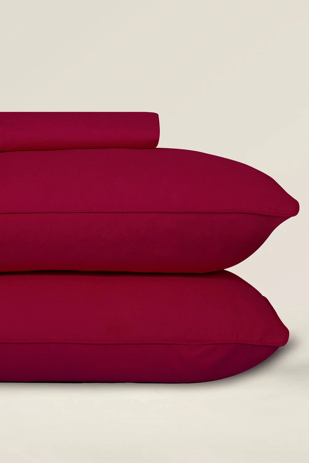 Maroon Cube T-225 Bed Sheet Set - Image 2